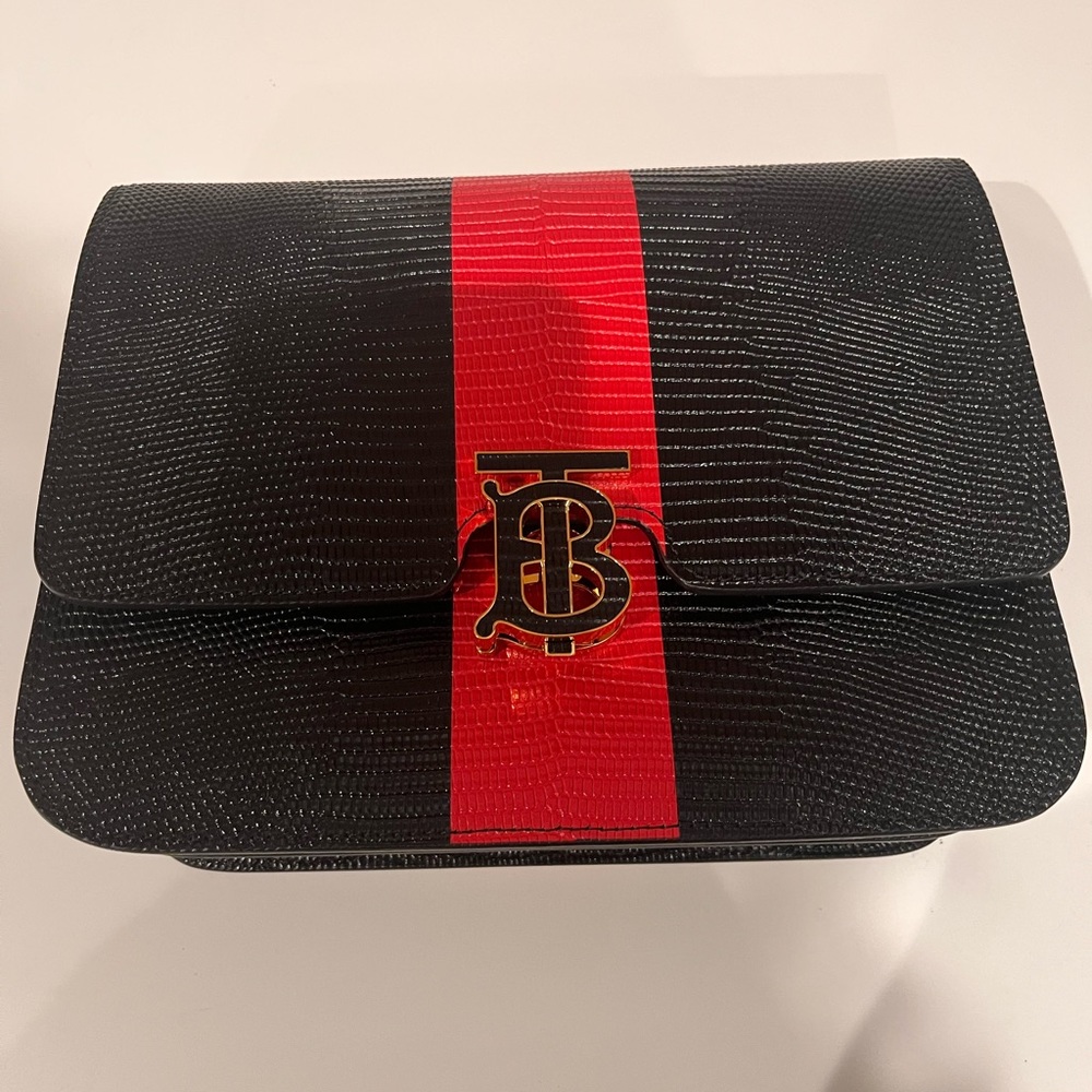 Burberry Embossed Leather Crossbody - Picture 8 of 16